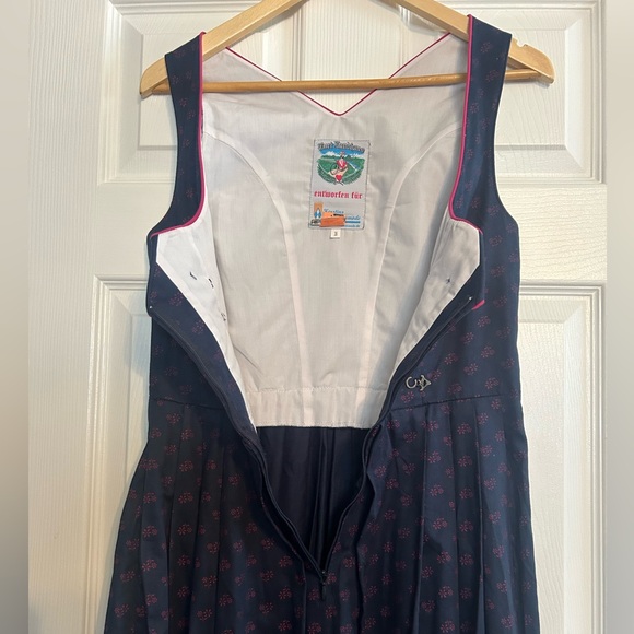 German Austrian Oktoberfest Vintage Dress - 38 / 8 - Picture 3 of 10